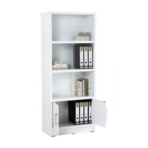 HAVIR FILE CABINET WITH GLASS DOOR WHITE