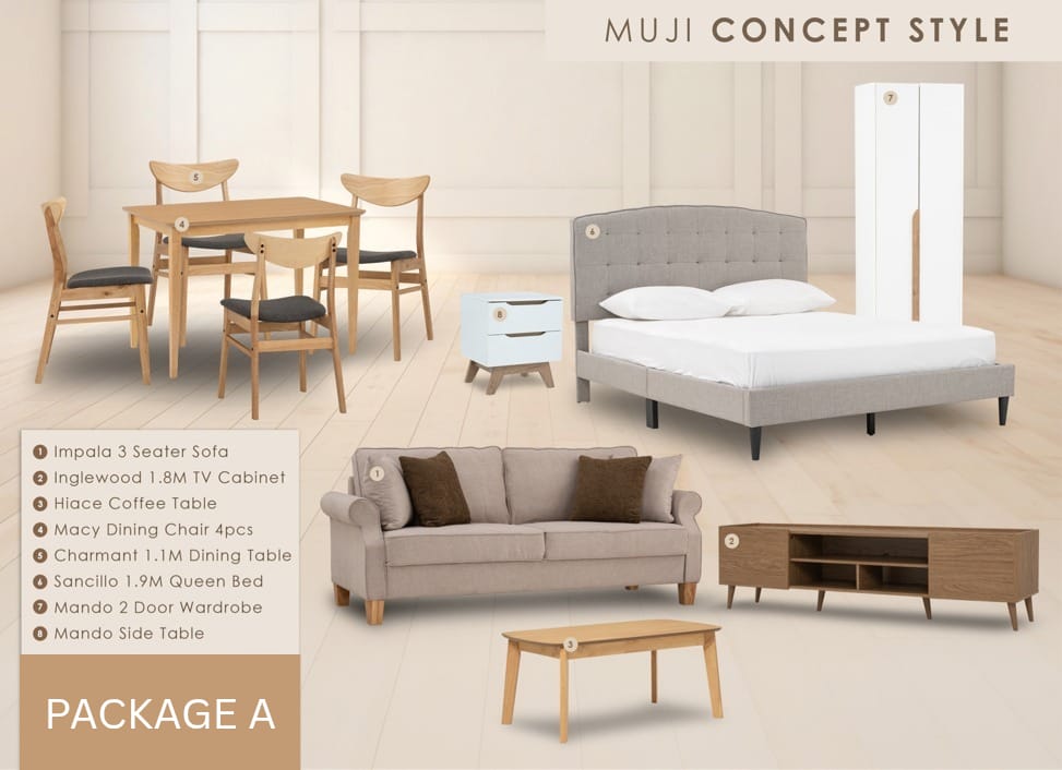 Home muji set living room